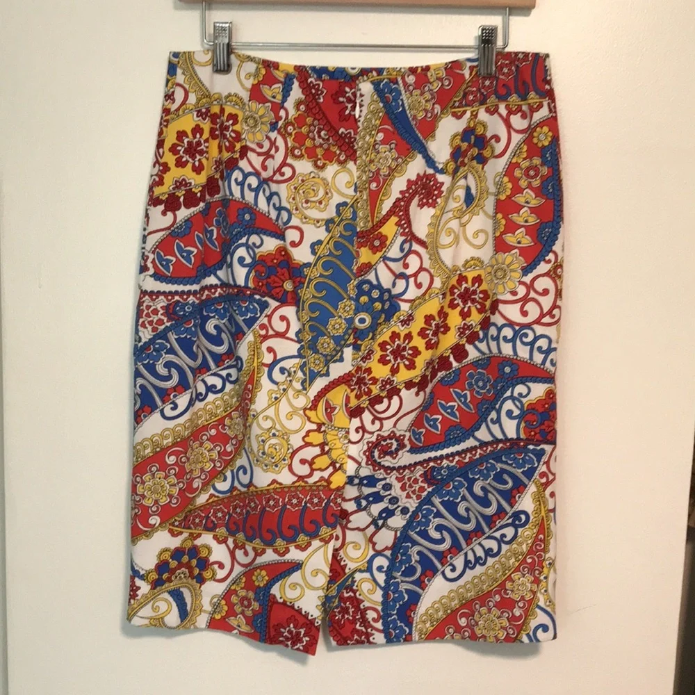 NEW‎ Talbots Paisley Skirt. Size 8
